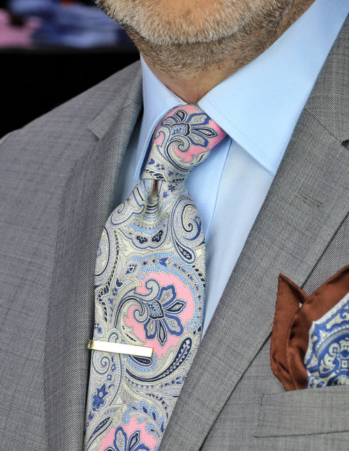 DÉCLIC Verwood Paisley Tie - Pink