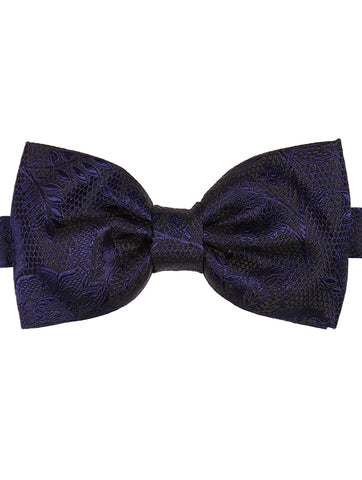 DÉCLIC Vers Knitted Bow Tie - Navy/Fuschia