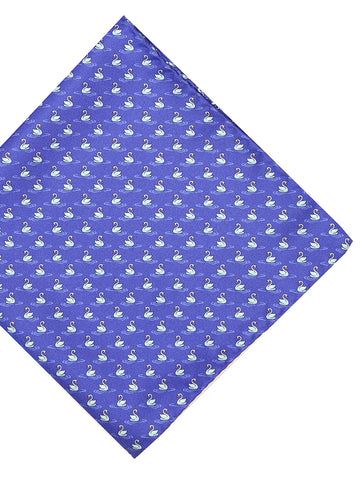 DÉCLIC Feltre Pattern Tie - Steel Blue