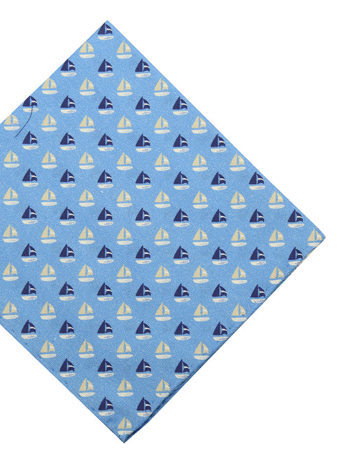 DÉCLIC Boat Themed Hanky - Blue