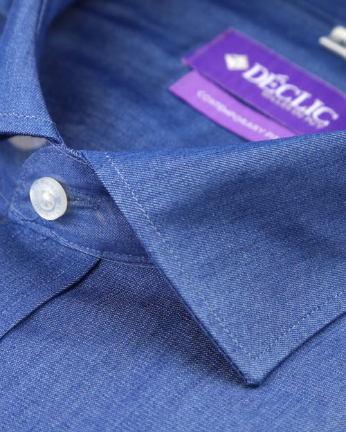 DÉCLIC Fleming Tencel Denim Shirt - Blue