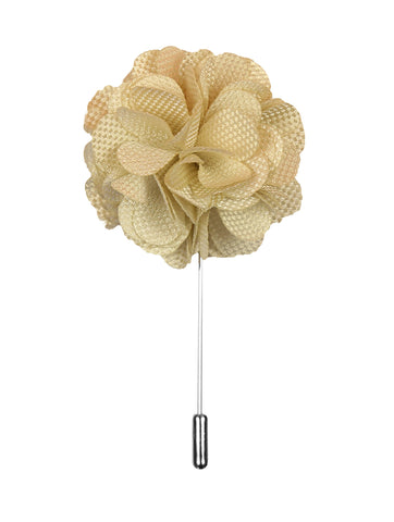 DÉCLIC Ornate Flower Lapel Pin - Burgundy