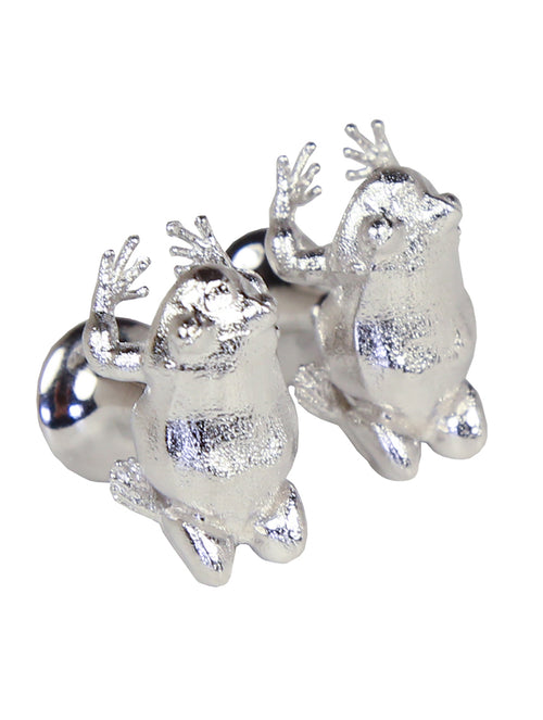 DÉCLIC Frog Cufflink - Sterling Silver