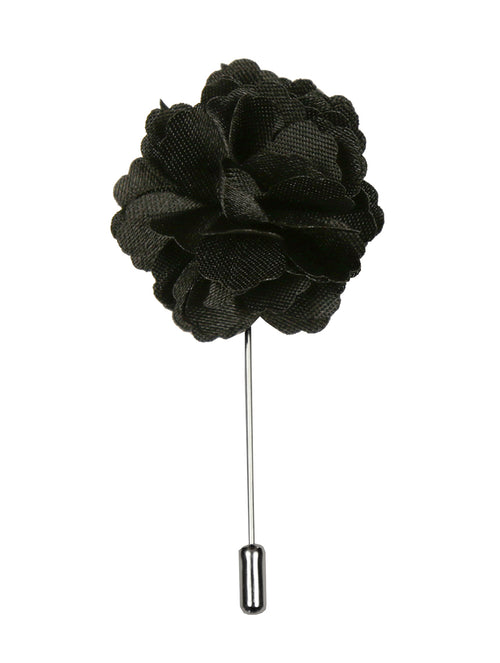 DÉCLIC Flower Lapel Pin - Black