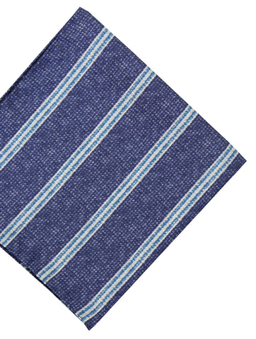 DÉCLIC Thresh Reversible Pocket Square - Blue