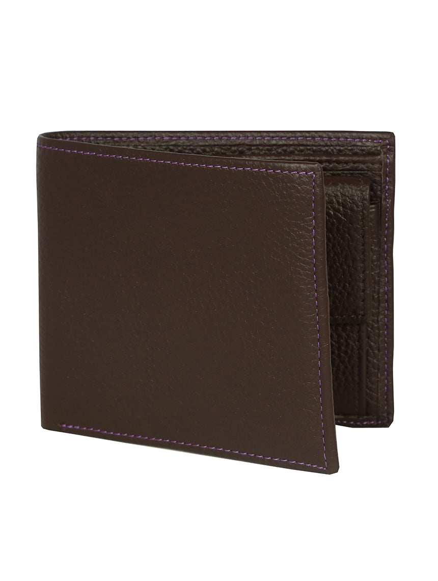 DÉCLIC Racer Stripe Bi-Fold Wallet - Chocolate
