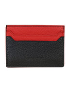 DÉCLIC Block Reverse Credit Card Wallet - Black-Red