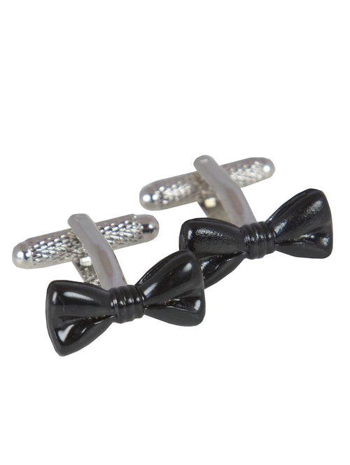 DÉCLIC Bow Tie Cufflink - Black