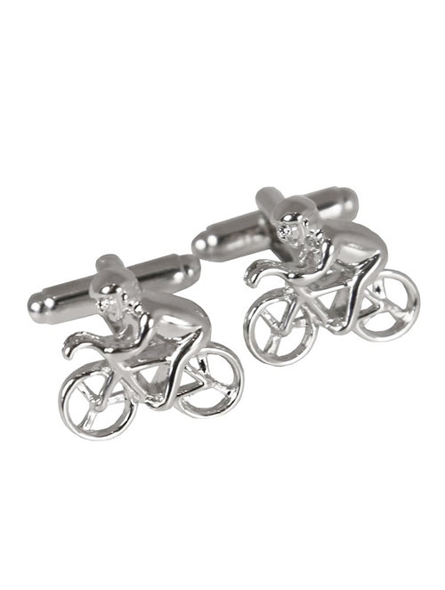 DÉCLIC Bicycle (Cut Out) Cufflink - Silver