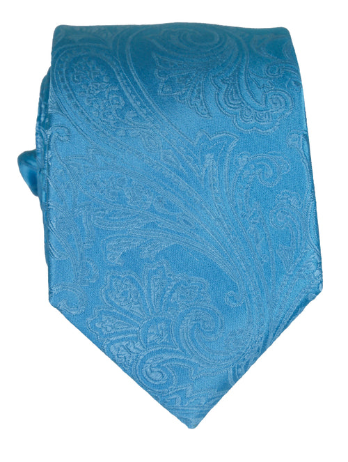 DÉCLIC Classic Paisley Tie - Aqua