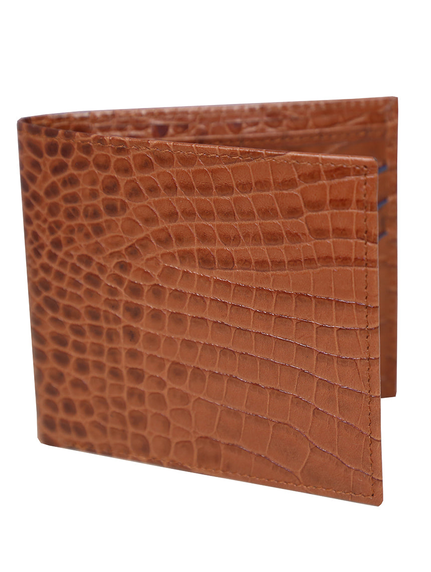 DÉCLIC Portofino Bi-Fold Wallet - Tan-Navy
