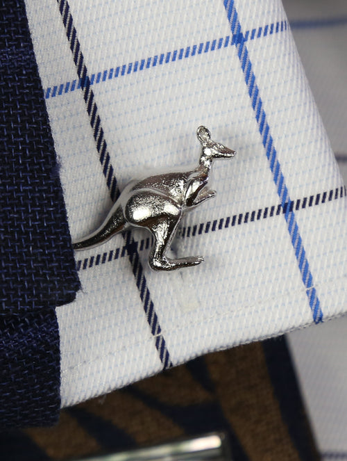 DÉCLIC Kangaroo Cufflink - Sterling Silver