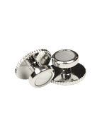 DÉCLIC MOP (6) Screw Shirt Studs - Silver