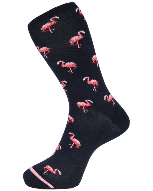 DÉCLIC Flamingo Socks - Navy