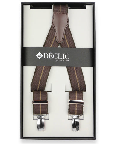 Menati Interchangeable 'Diamond' Suspender Box - Brown