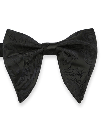 DÉCLIC Fable Floral Bow Tie - Black