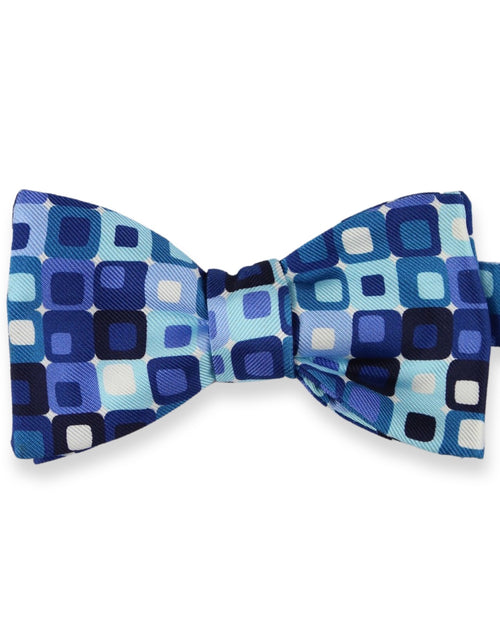 DÉCLIC Squbble Pattern TYO (Pre-Tied) Bow Tie - Blue