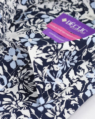 DÉCLIC Lido Floral Print Short Sleeve Shirt - Blue