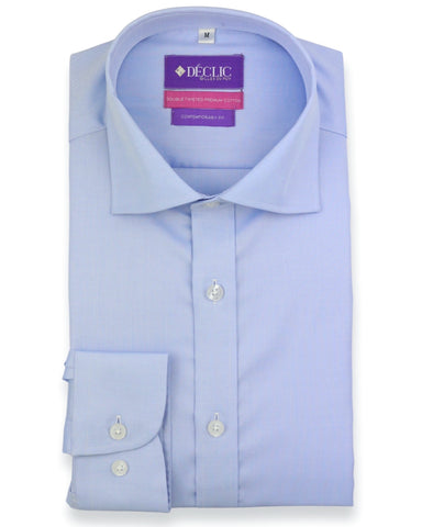DÉCLIC Salinas Textured Check Shirt - Blue