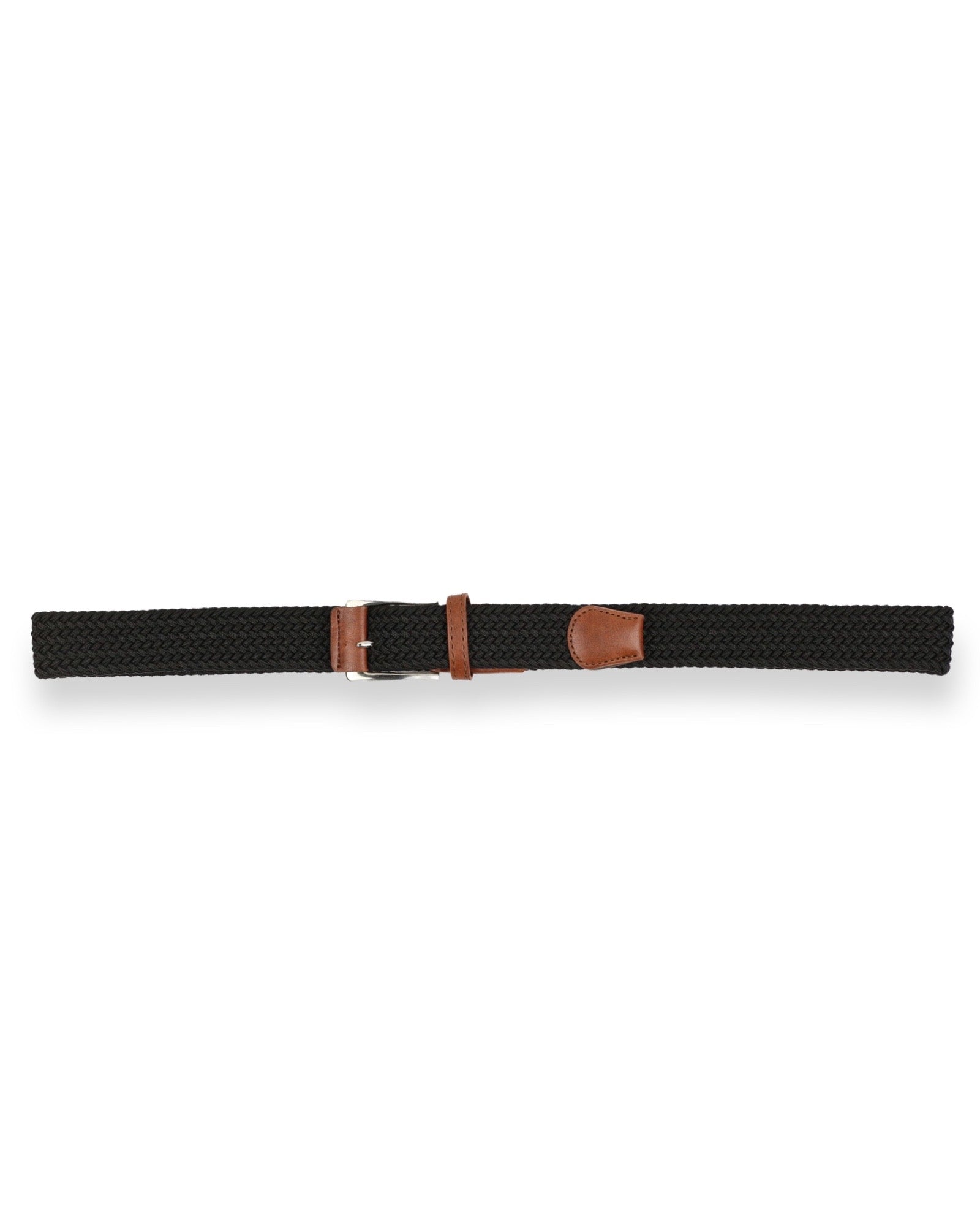 Plain Woven Elastic Belt - Black