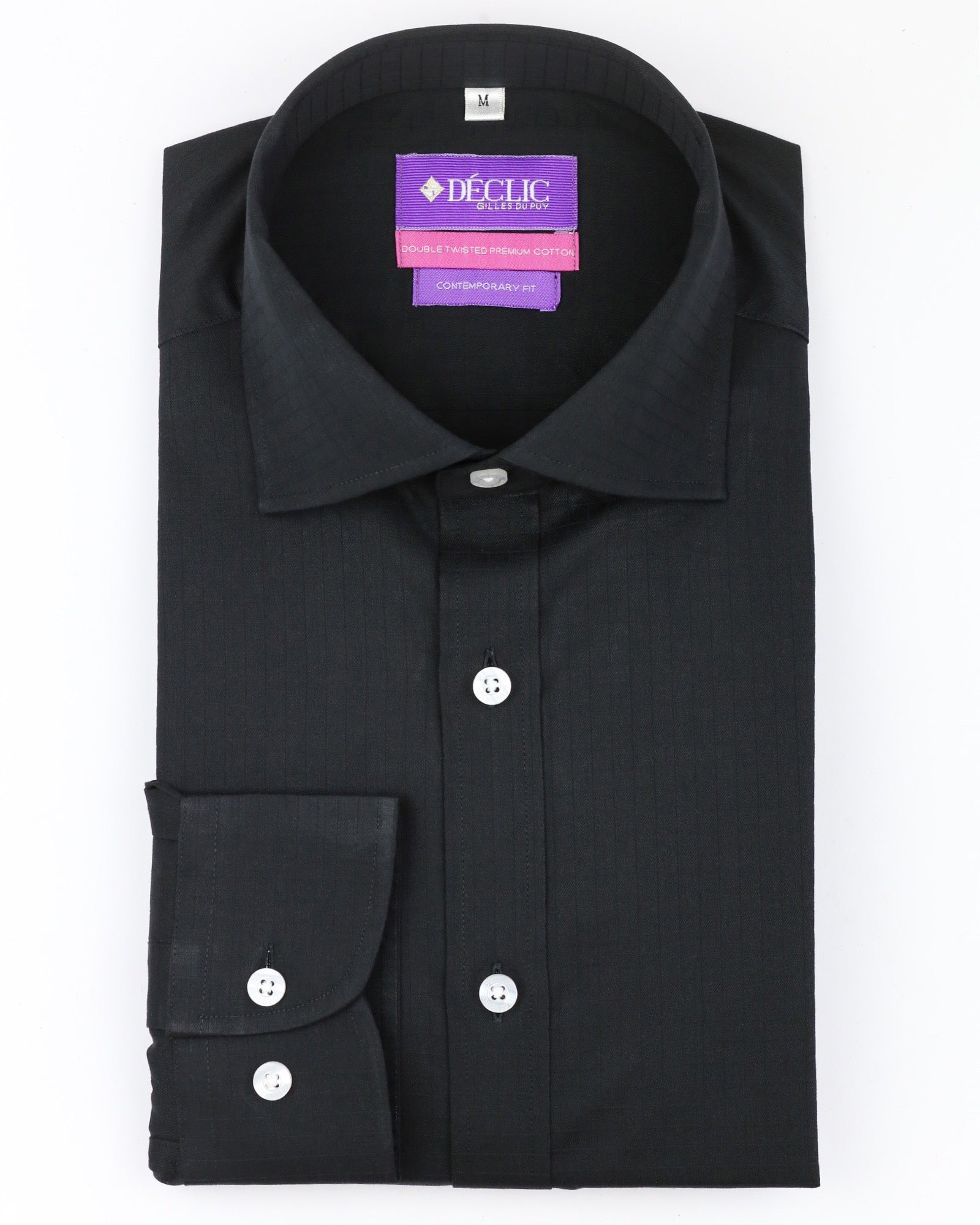 DÉCLIC Obsidian Check Shirt - Black