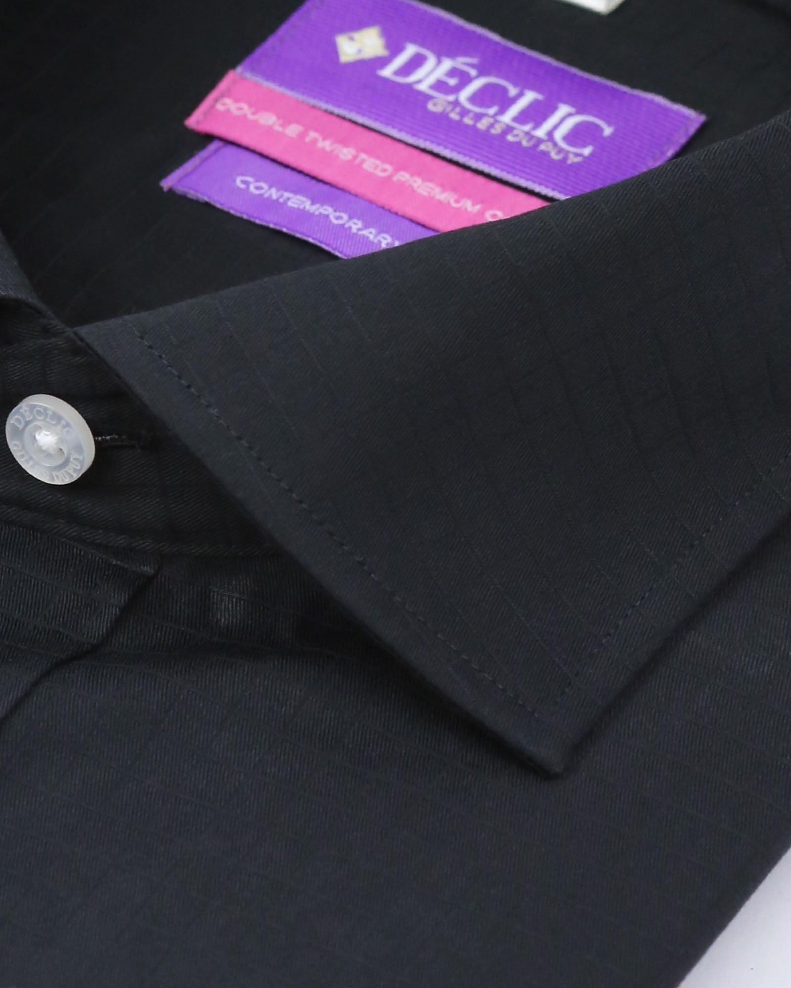 DÉCLIC Obsidian Check Shirt - Black