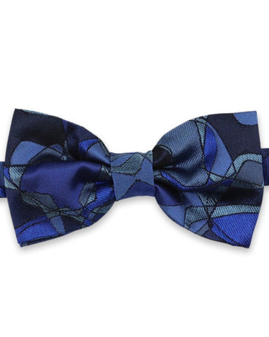 DÉCLIC Tanna Stripe Bow Tie - Blue
