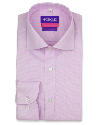 DÉCLIC Salinas Textured Check Shirt - Pink