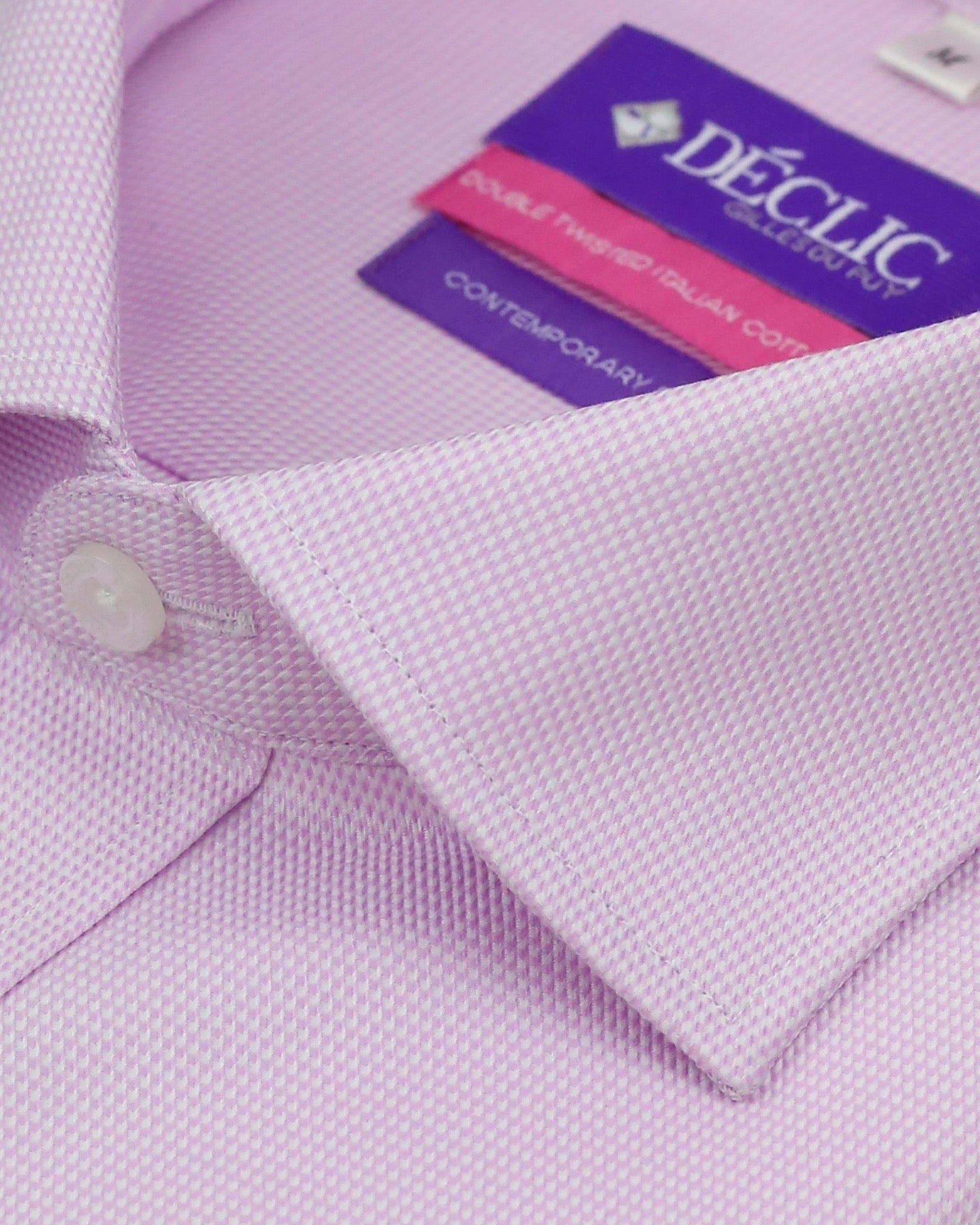 DÉCLIC Harlan Textured Shirt - Pink