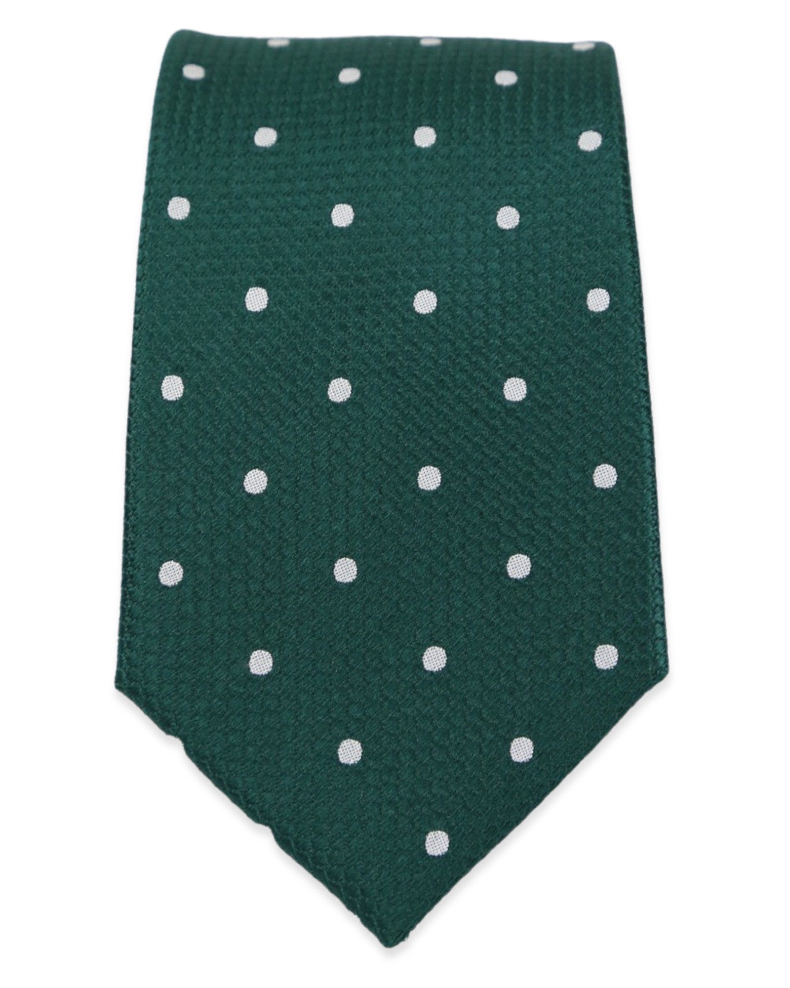 DÉCLIC Classic Spot Tie - Dark Green