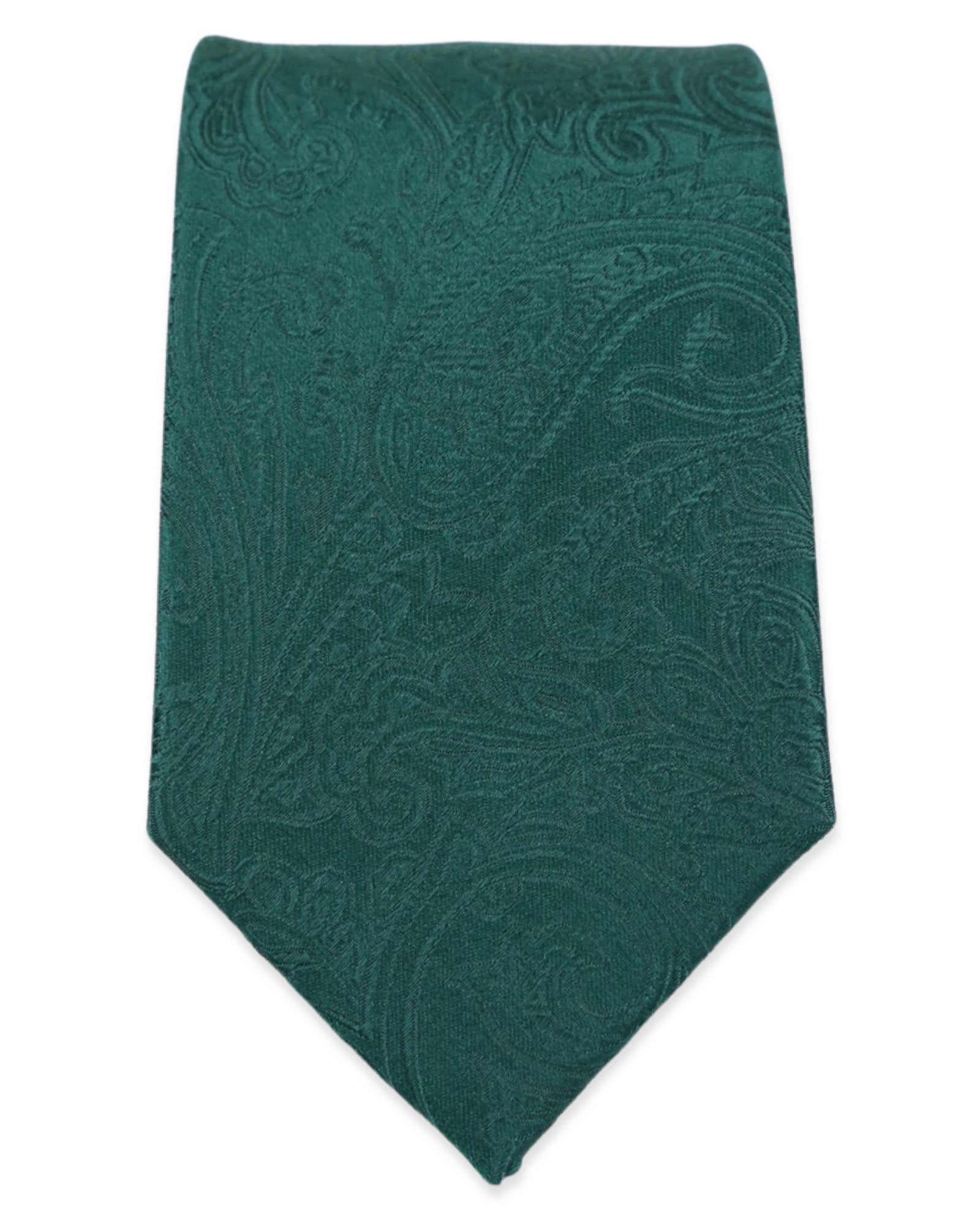 DÉCLIC Classic Paisley Tie - Dark Green