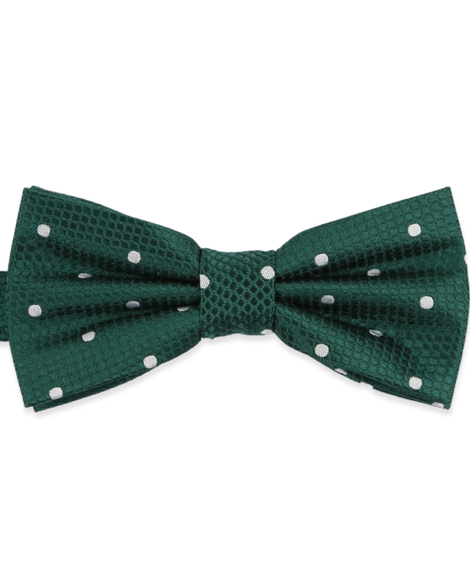 DÉCLIC Classic Spot Bow Tie - Dark Green
