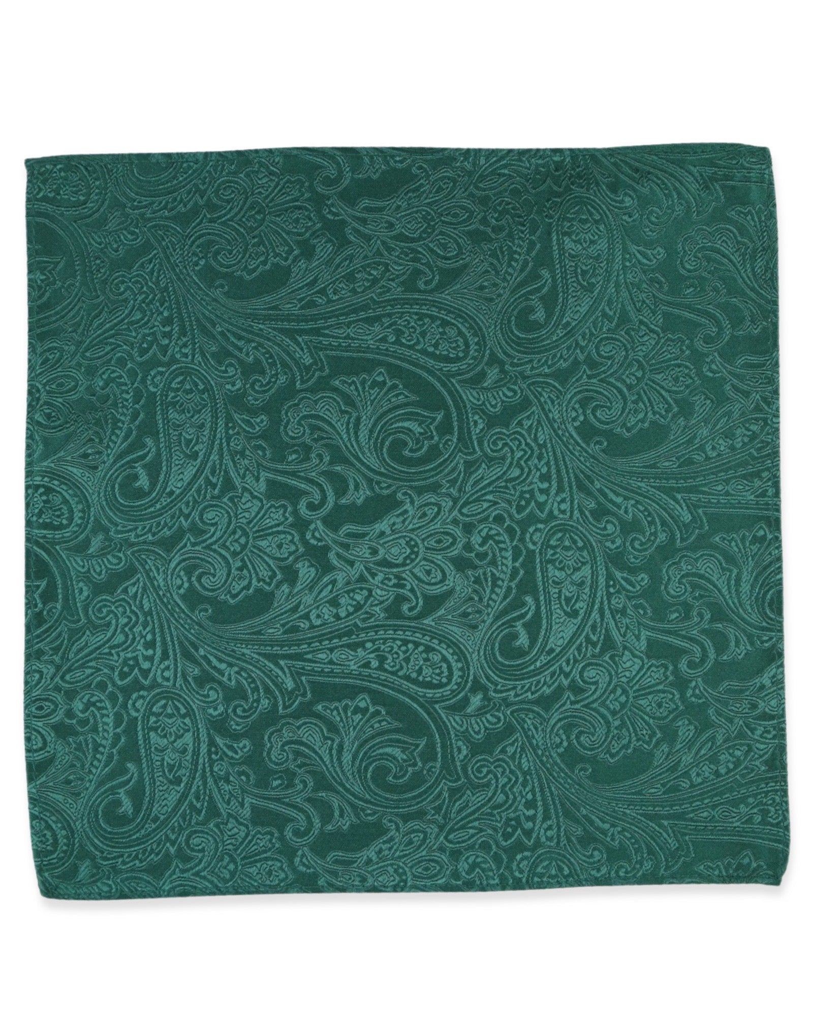 DÉCLIC Classic Paisley Hanky - Dark Green