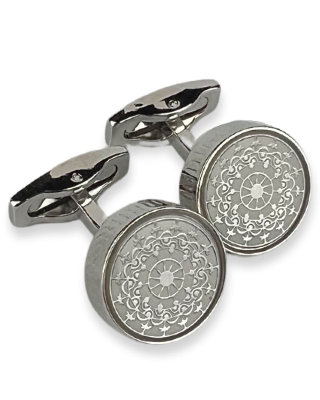DÉCLIC Ornate Round Cufflink