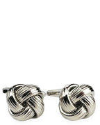 DÉCLIC Metal Ribbon Knot Cufflink - Silver