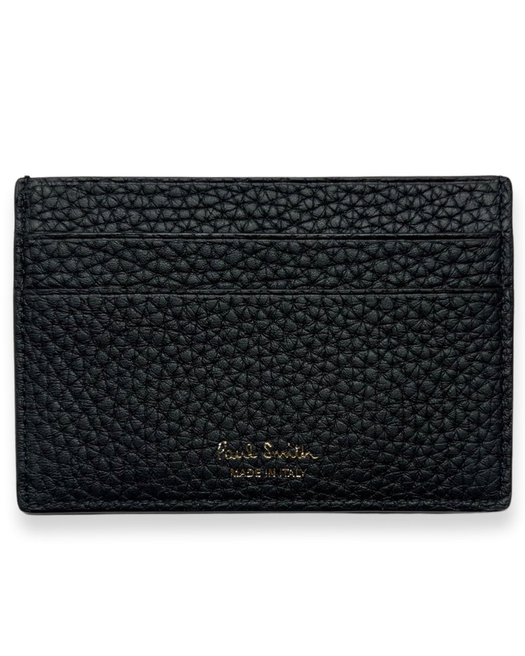 Paul Smith Embroided Stripe Credit Card Wallet - Black
