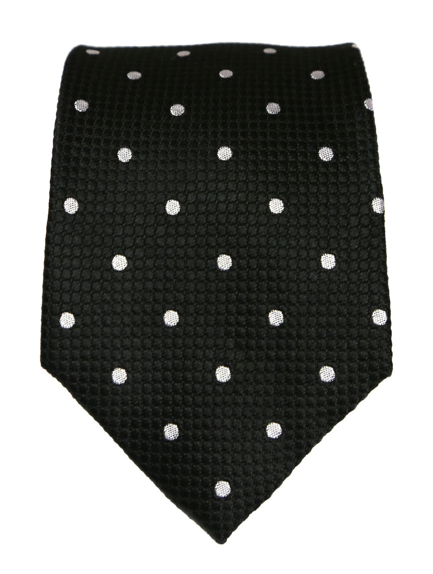 DÉCLIC Classic Spot Tie - Black/White