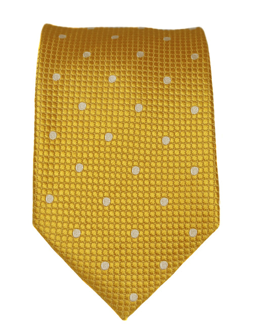 DÉCLIC Classic Spot Tie - Yellow/White