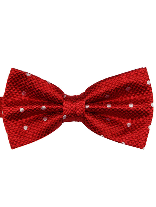 DÉCLIC Classic Spot Bow Tie - Red