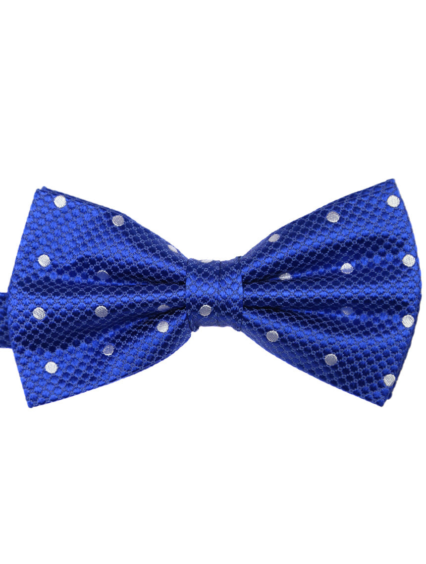 DÉCLIC Classic Spot Bow Tie - Royal/White