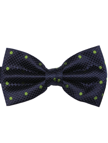DÉCLIC Classic Spot Bow Tie - Green/White
