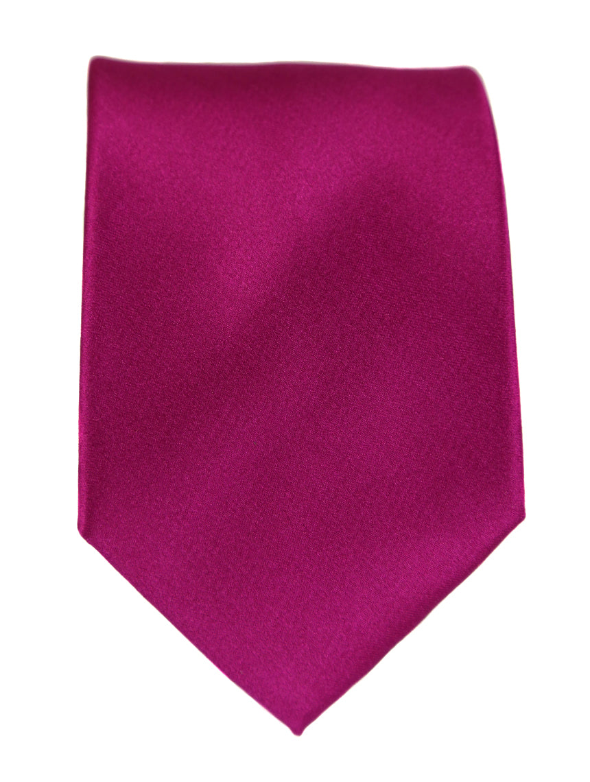 DÉCLIC Classic Plain Tie - Magenta
