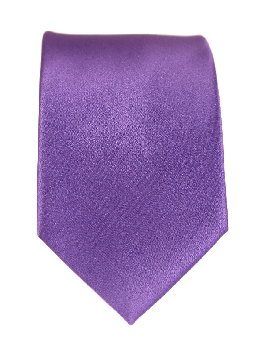 DÉCLIC Classic Plain Tie - Purple