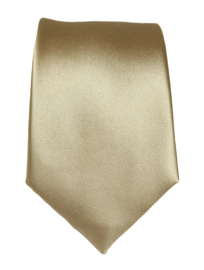 DÉCLIC Classic Plain Tie - Champagne