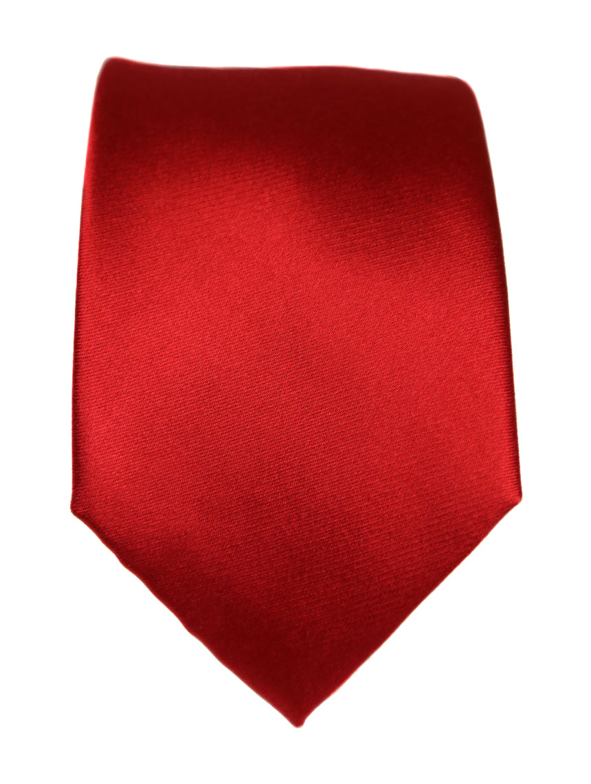 DÉCLIC Classic Plain Tie - Red