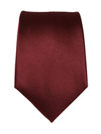 DÉCLIC Classic Plain Tie - Burgundy