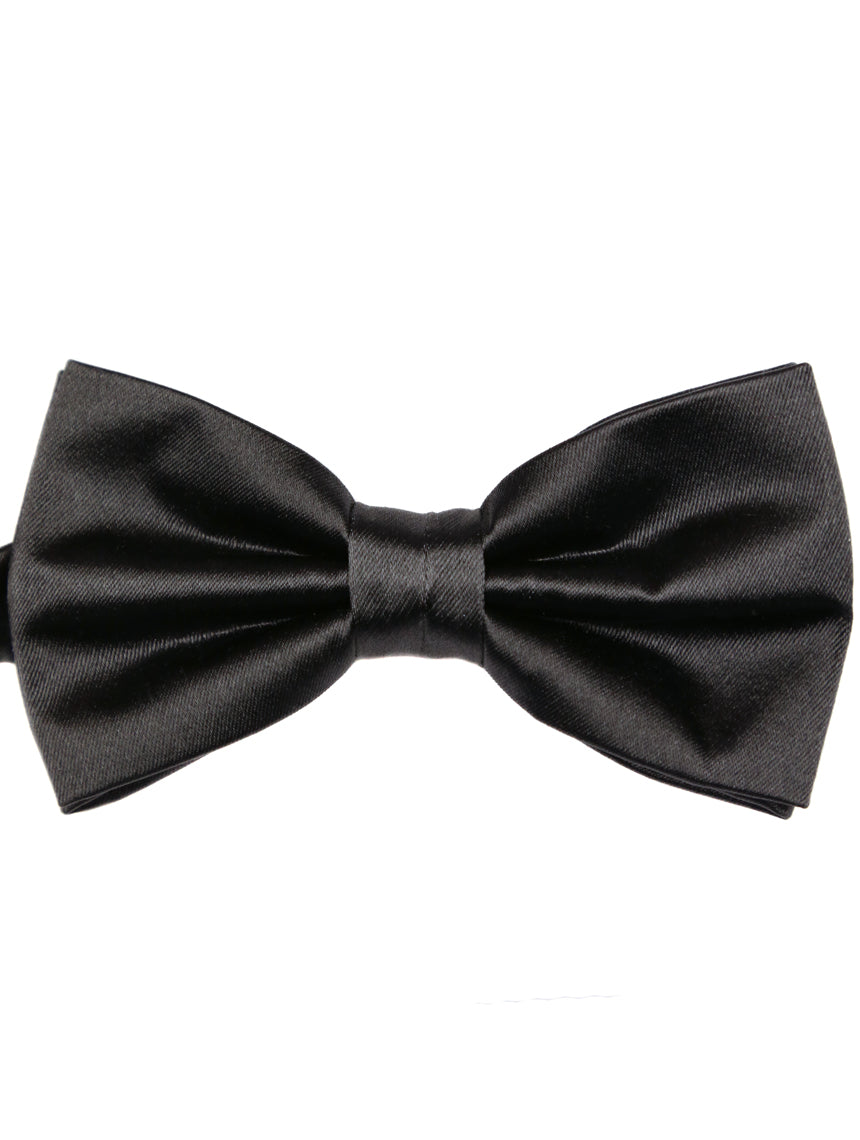 DÉCLIC Classic Plain Bow Tie - Black