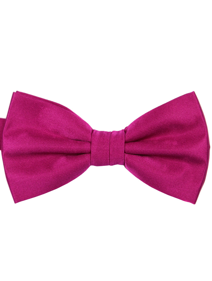 DÉCLIC Classic Plain Bow Tie - Fuschia