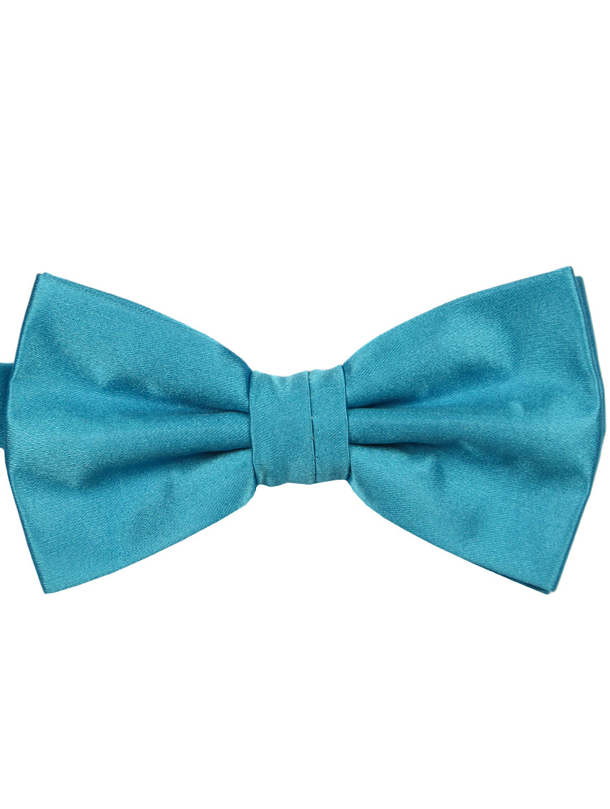 DÉCLIC Classic Plain Bow Tie - Aqua