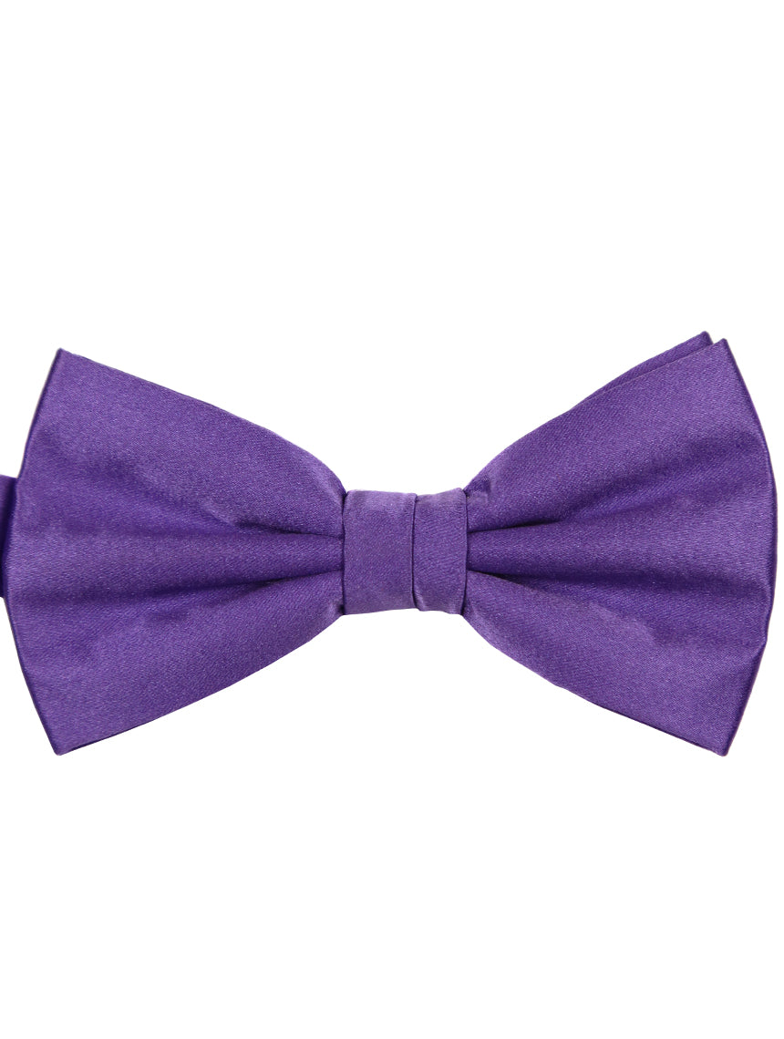DÉCLIC Classic Plain Bow Tie - Purple